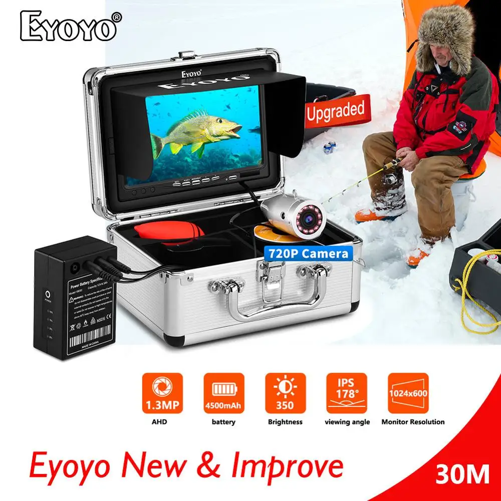 Eyoyo EF07H 15 м рыболокатор 7 &quot720P AHD подводная камера для подледной рыбалки на карпа