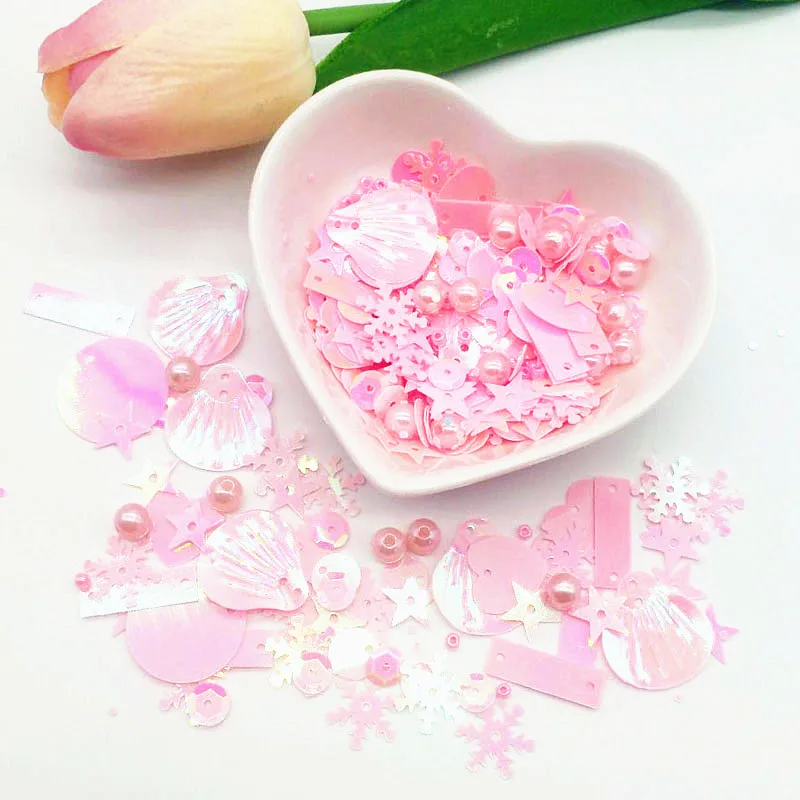 DIY Блестки для ремесла микс Астра оболочки бусины формы блёстки Lentejuelas жемчуг