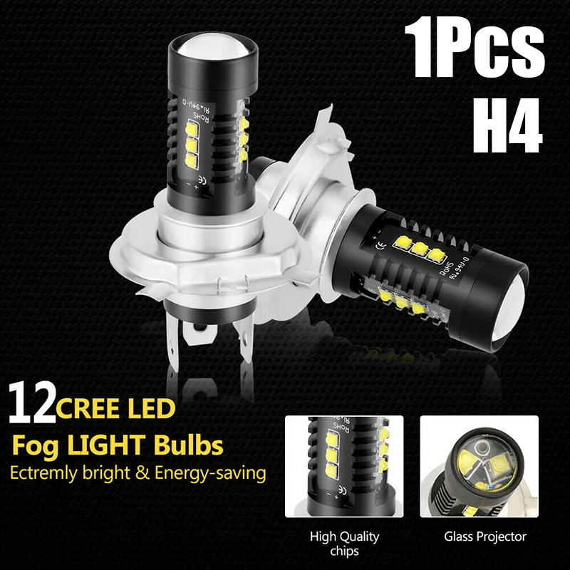 

20SMD Headlight Bulbs Aluminum Alloy 6000K High Low Beam Shell Accessories Replacement Car Conversion