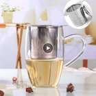 Фильтр из нержавеющей стали для заваривания чая, многоразовый ситечко для заваривания чая, домашние кухонные аксессуары, металлический фильтр для чайных листьев и специй