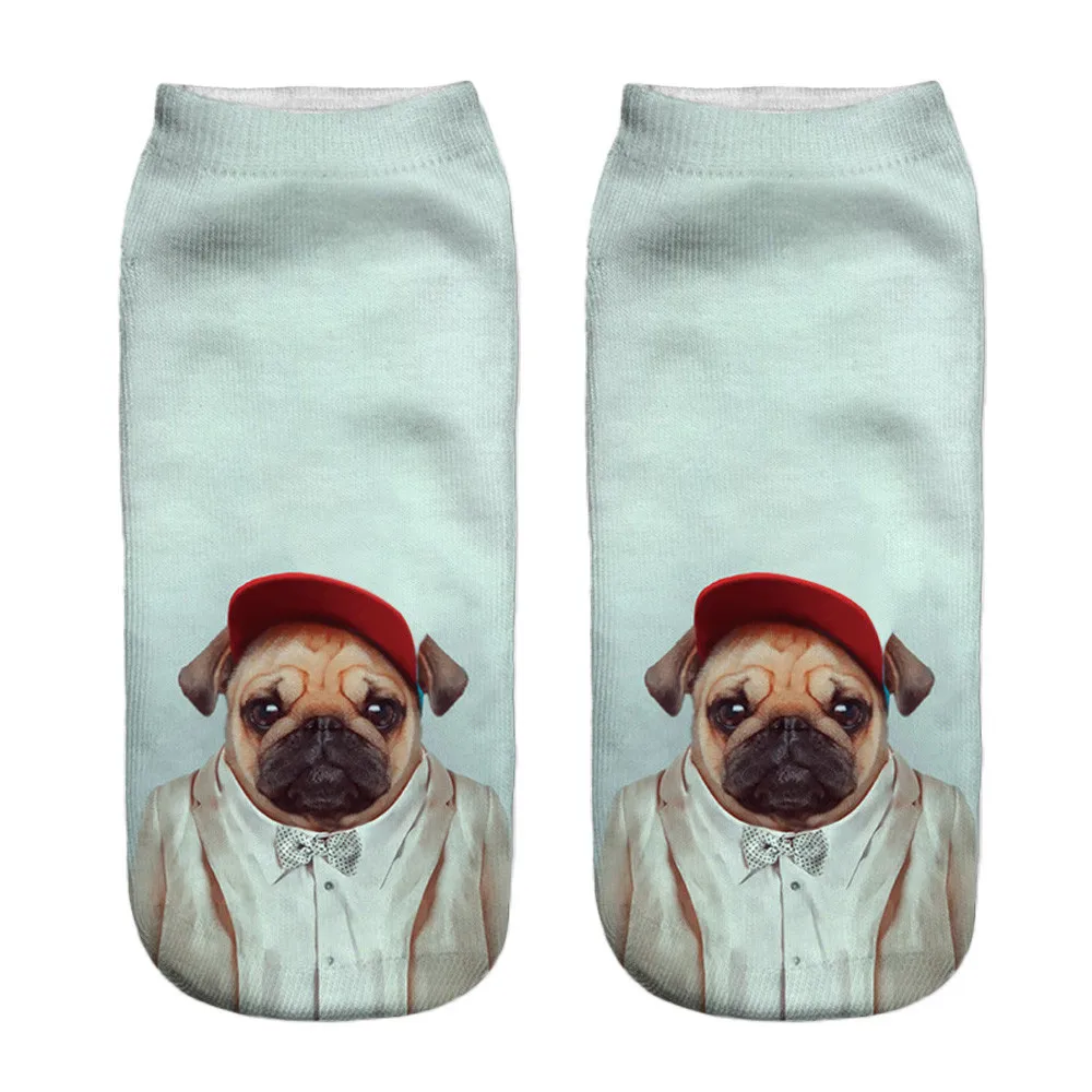 Носки унисекс до щиколотки с 3D-принтом рисунком