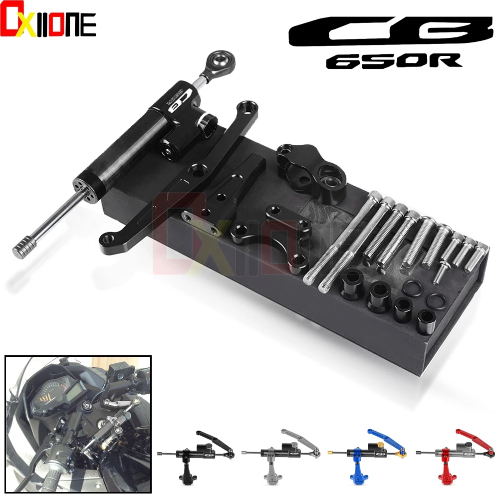 For Honda CB650R Motorcycle Aluminum Steer Damper Mounting Bracket Kit CB 650R CB 650 R 2018 2019 2020 2021 Accessories