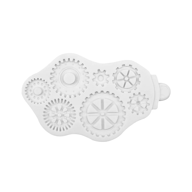 FILBAKE паровой двигатель Шестерни узоры силиконовые формы часы гель пресс для