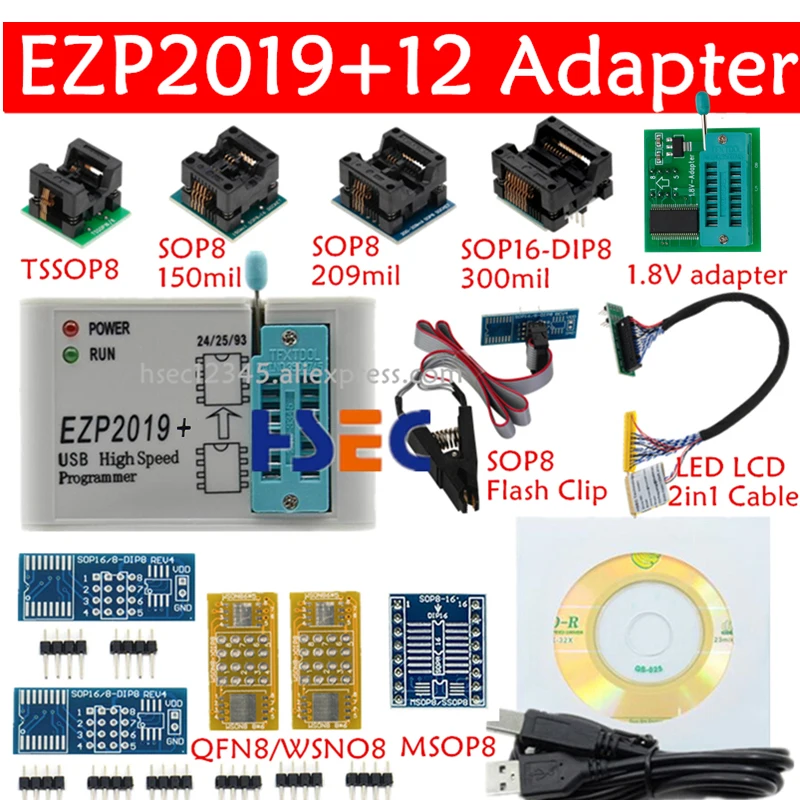 Заводская цена! Высокоскоростной USB программатор EEPROM EZP2019 новейшая версия лучше