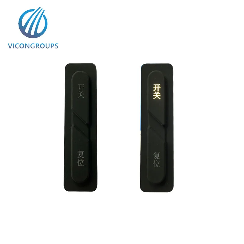 Силиконовая клавиатура резиновая кнопка с лазерной гравировкой/шелкография