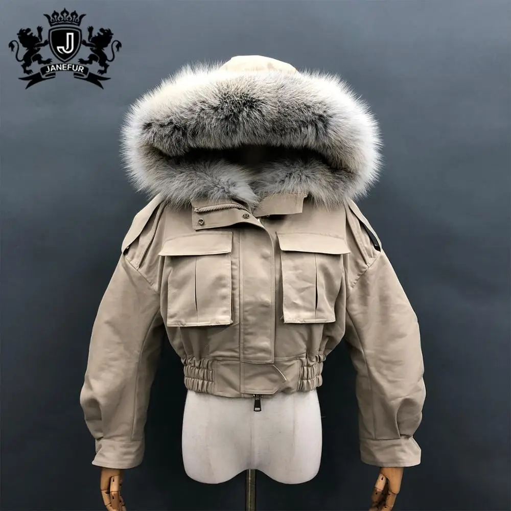 

Janefur New Design Women Thick Warm Short Parka