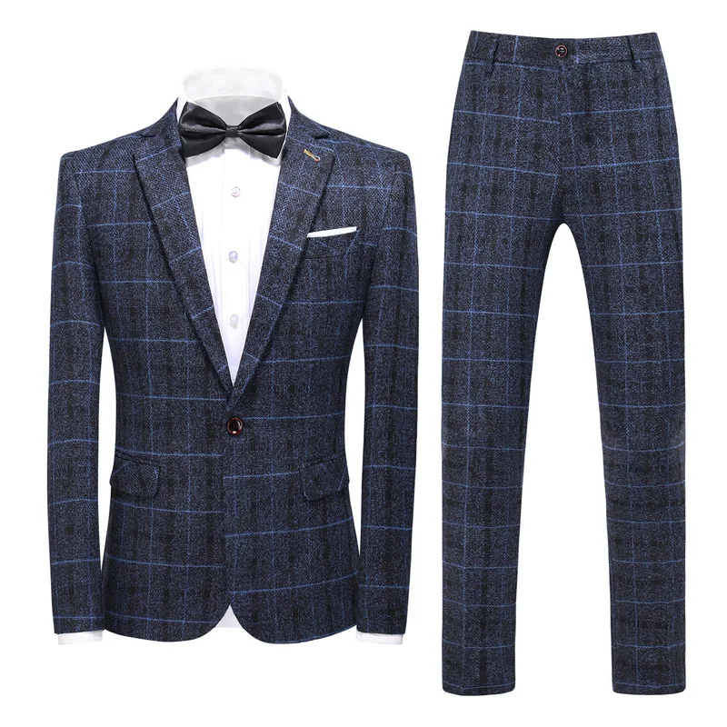 

the year round in stock the new three-piece suit suit men's han edition cultivate morality men's handsome leisure suit