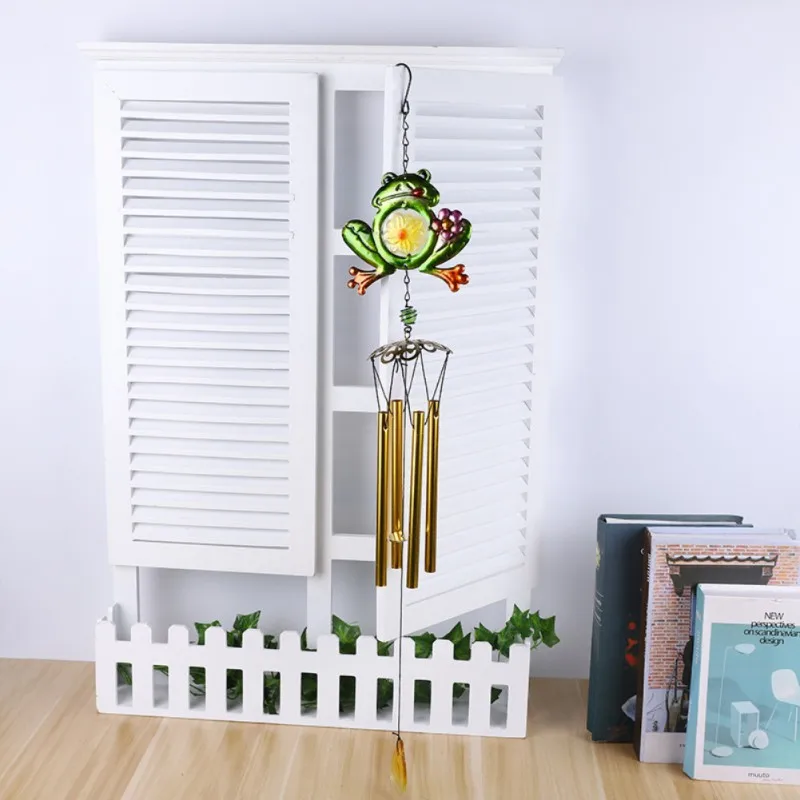 Садовые ветряные колокольчики с птицами для окна балкона уличный Колибри Павлин