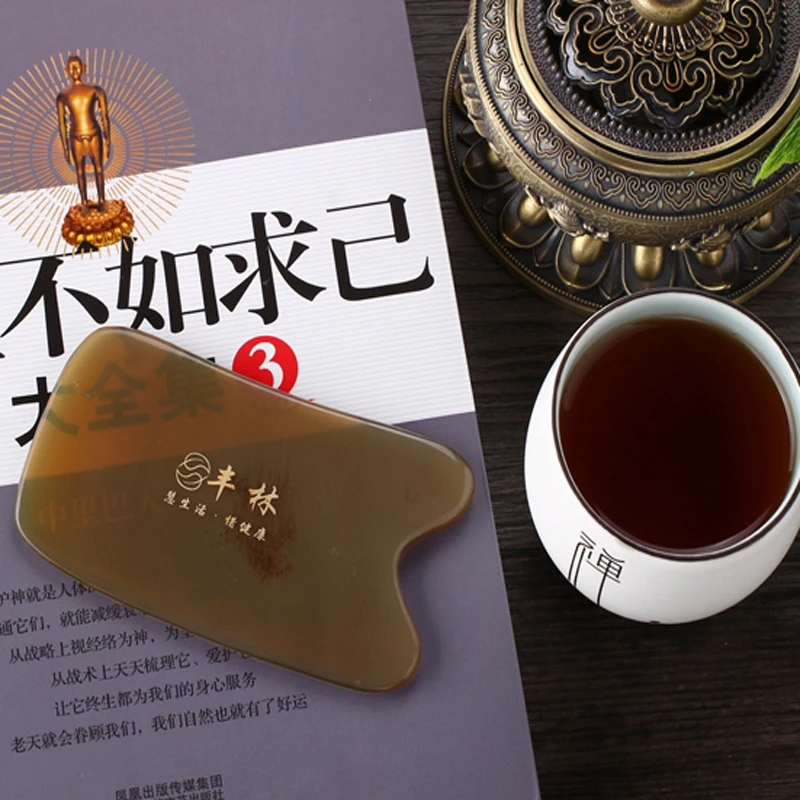 

Natural Cattle Horn Gua Sha Massage Board Scraper Massager For Back Acupuntura Relaxed Face Scraping Therapy Beauty Health Care