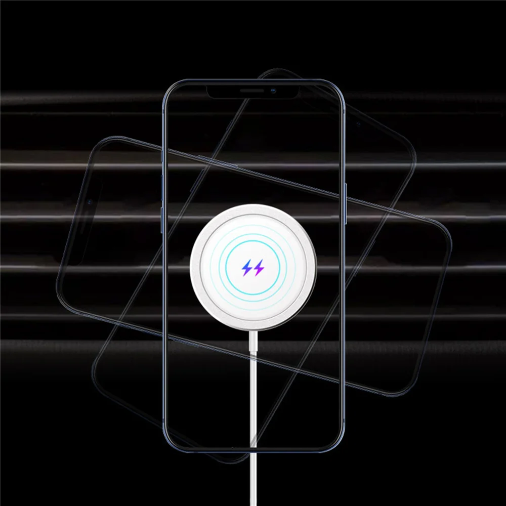 

Magnetic 5W/10W/15W Wireless Charger For iPhone 12 Pro Max Mini For Magsafe Fast Charging Quick Wireless Charger
