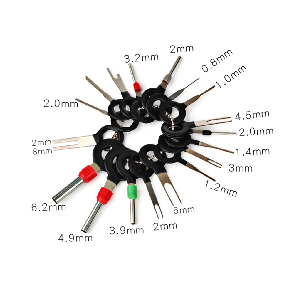 18 шт провода терминала набор инструментов для удаления проводов разъем