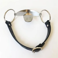 stainless steel adjustable open mouth gag tongue flail sex slave bdsm bondage restraints oral fixation sex toys for couples