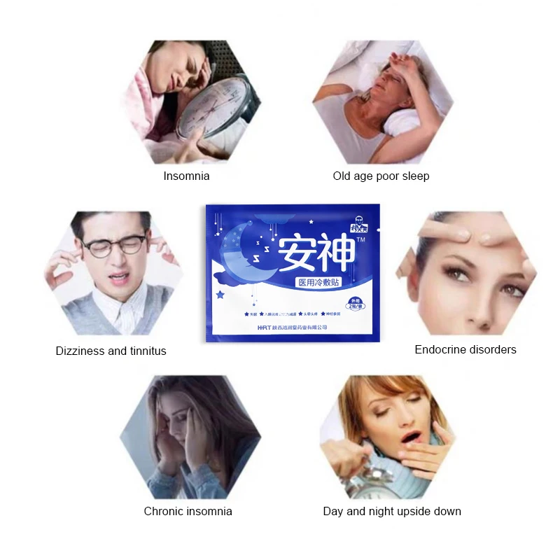 

2/4/6/10Pcs Improve Insomnia Relief Stress Anxiety Dizziness Massage Plaster Soothe Mood Body Relax Calm Down Sleep Sticker