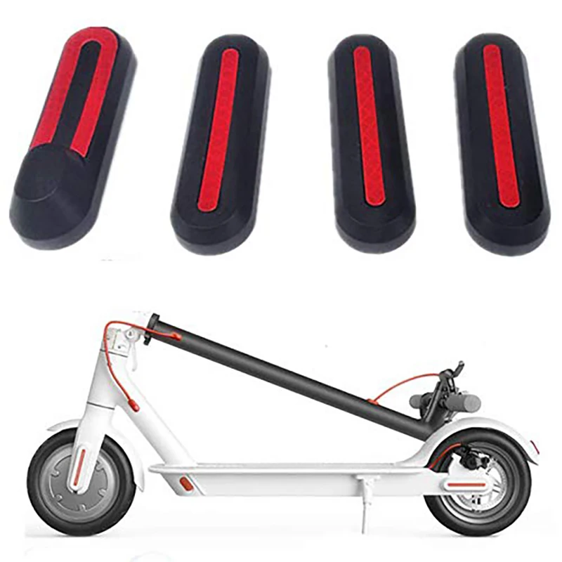 

4pcs Scooter Front Rear Wheel Tyre Cover Hubs Sticker Protective Case Replacement Accessories For Xiaomi Mijia M365 Scooter