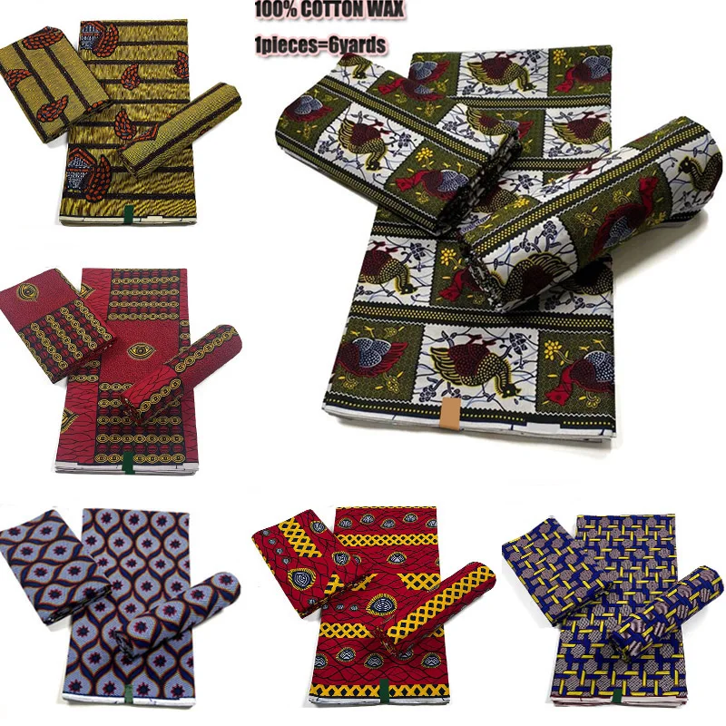 2021 ткань с Африканским восковым принтом из Анкары 100% хлопок в нигерийском стиле