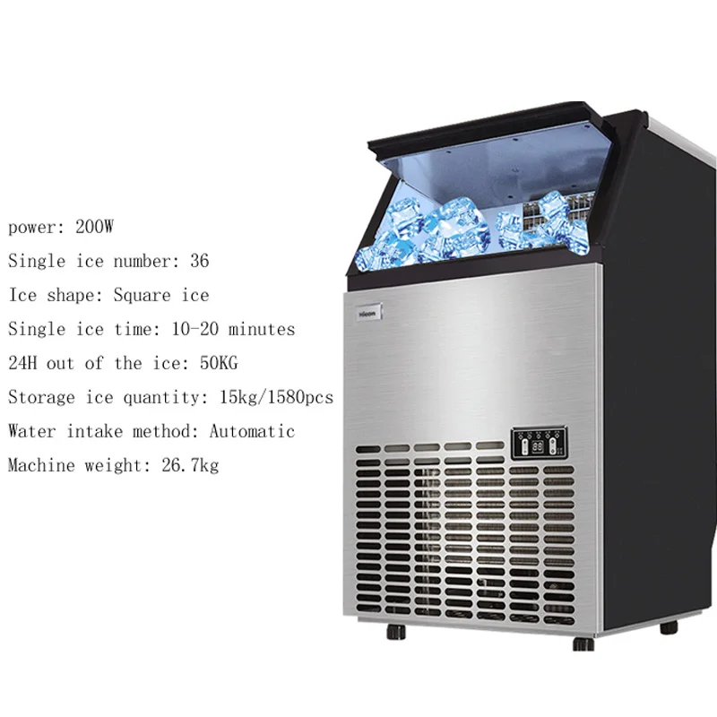 

Автоматическая машина для очистки кубиков льда, Лидер продаж, льдогенератор большой емкости с низким уровнем шума