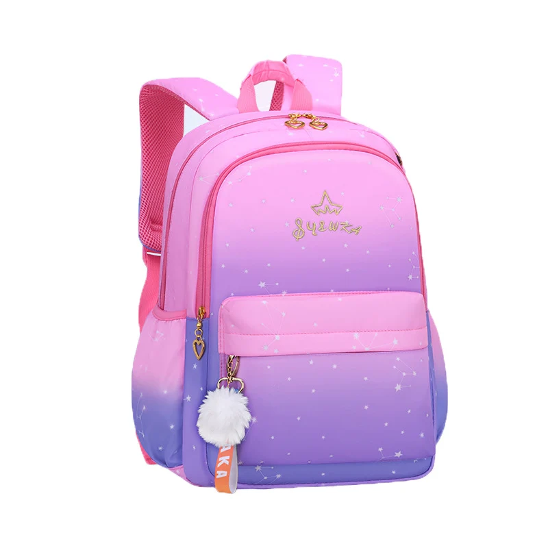 

Fashion Gradient Backpacks Cute Girl School Bags Waterproof Backpacks Laptop Packs Large Capacity Student Light Weight Bags