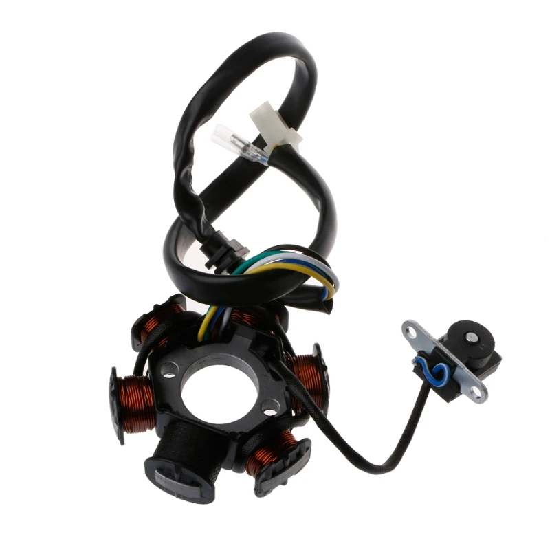 

1 шт. 6 полюсов 5 проводов катушки Магнитный статор зажигания для GY6 125cc 150cc Скутер ATV