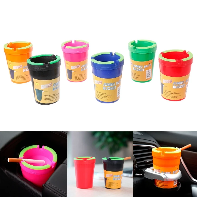 Флуоресцентная автомобильная пепельница небьющаяся портативная чехол для офиса