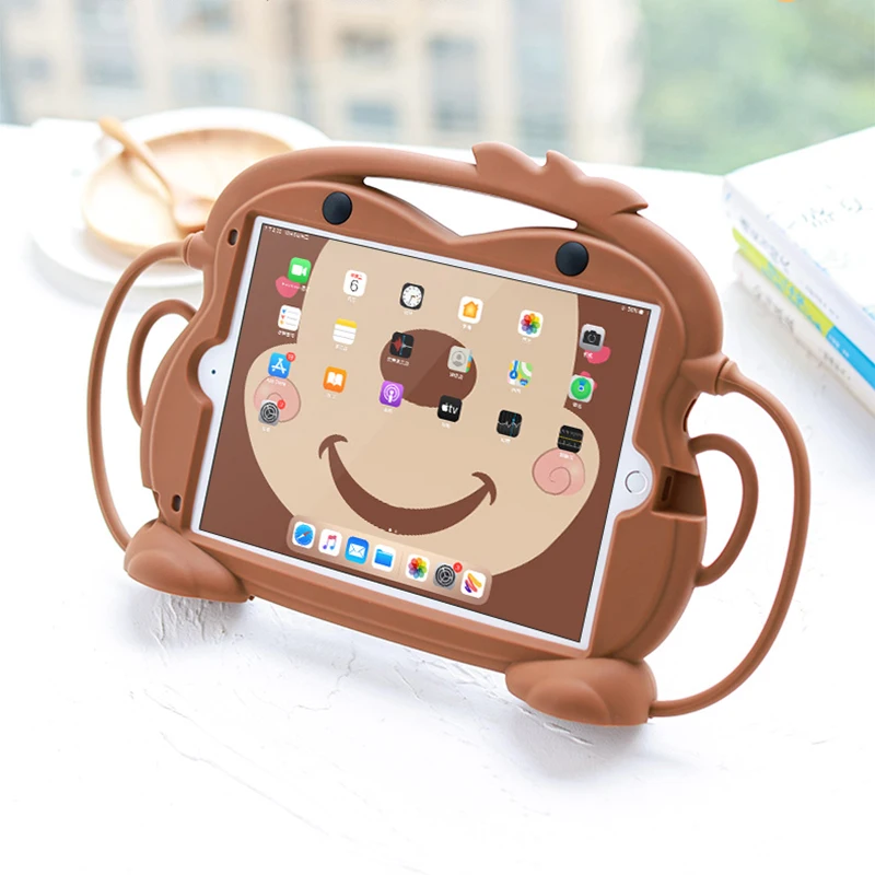 

For IPad 7th Generation Case Kids Shockproof Funda for IPad 10.2 2020 8th Air 2 Air 1 Air 3 10.5 Mini 2 3 4 5 Case Cover Silicon
