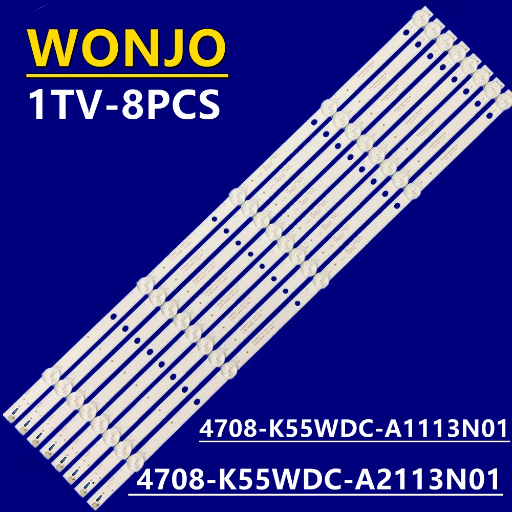 

5 комплектов-40 шт. светодиодных лент для подсветки телефона 4708-K55WDC-A2113N01 K550WDC2