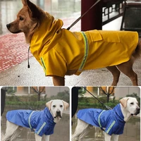 pets small dog raincoats reflective jumpsuit outdoor puppy clothes small large dogs rain coat waterproof jacket pet supplies