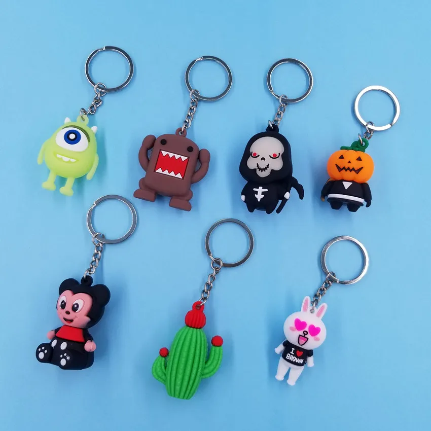 3D стереоскопический мультяшный кактус Монокуляр тыква монстр брелок женский