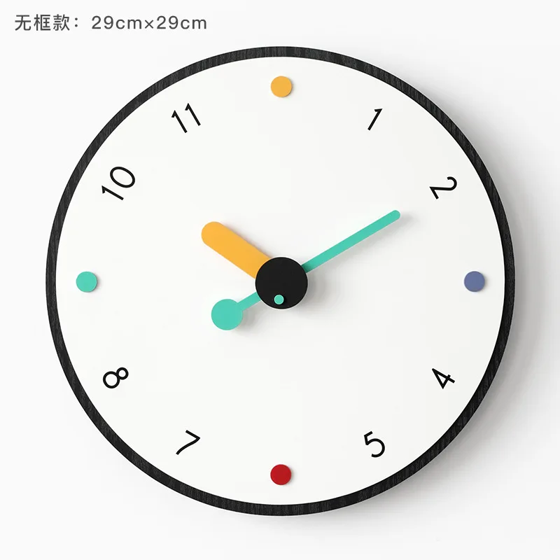 Милые металлические акриловые Стеклянные Настенные часы художественные