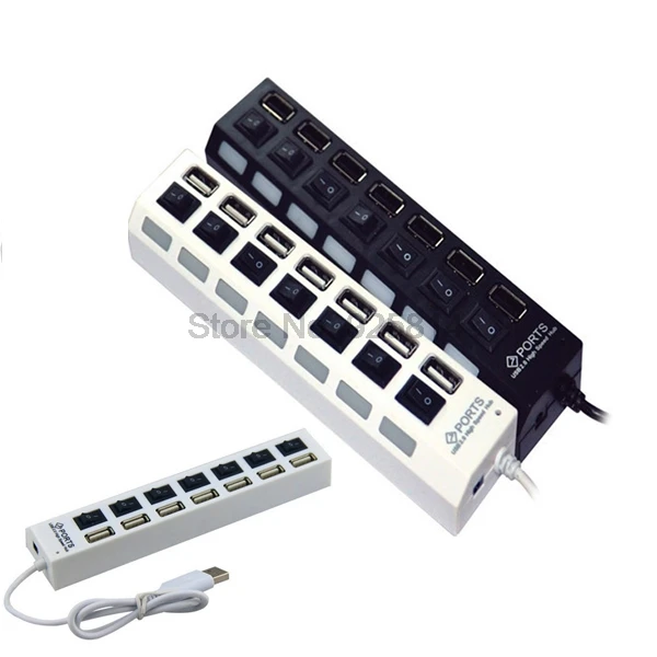 Высокоскоростной usb хаб с 7 портами 50 штук 2 0 вкл./выкл. удобный переключатель для