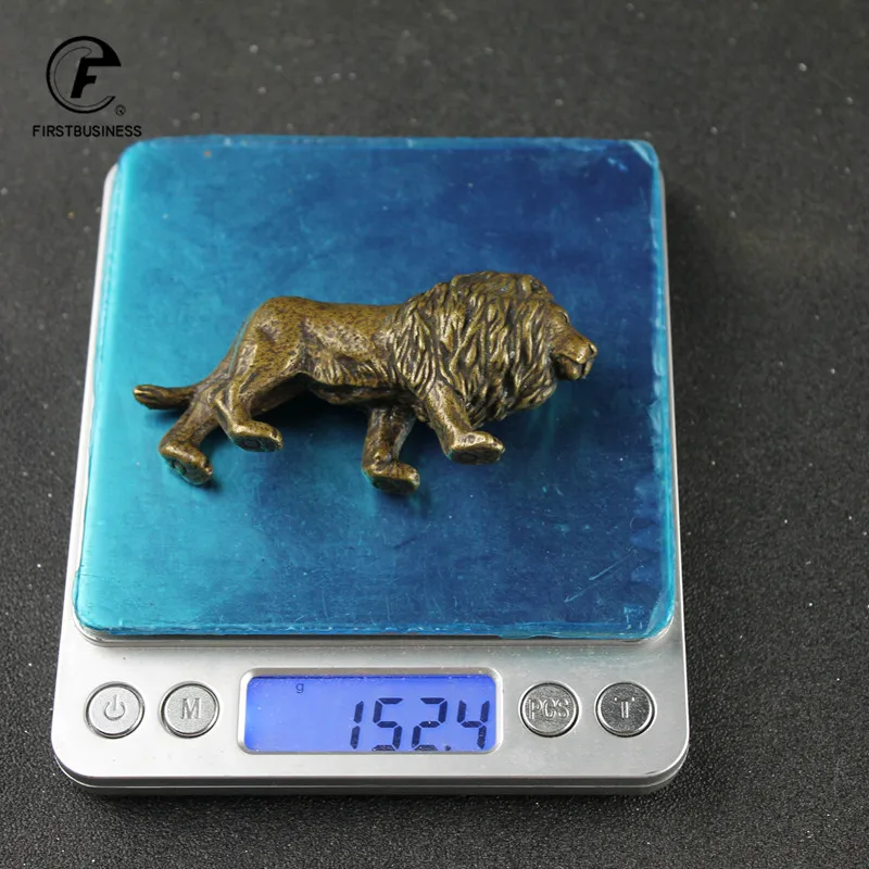 

Античный бронзовый Мужской лев статуя короля маленькие украшения из цельной меди горные Львы миниатюрные фигурки латунная скульптура ремесла Декор