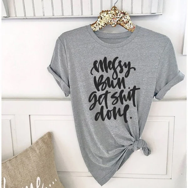 Грязный булочка получить рубашка Сделано Материнство с буквенным принтом