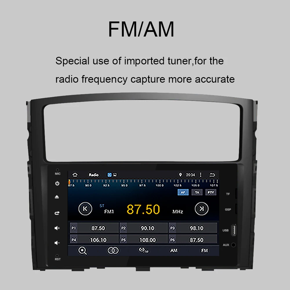 

Octa Core Android 9.0 Car DVD GPS Radio for Mitsubishi Pajero V97 2006-2015/Montero With Navigation Multimedia Radio Head unit