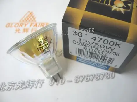 Eiko 47 K/36 луч 12V50W solx Q50/MR16/CG/47/36 наводнение 12В 50 Вт 4700K 36 градусов галогенная лампа|halogen