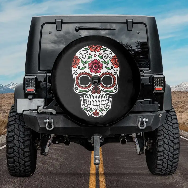 

Чехлы для запасных шин Chingona Skull-автомобильные аксессуары, индивидуальные запасные шины покрывают ваш собственный индивидуальный дизайн, за...