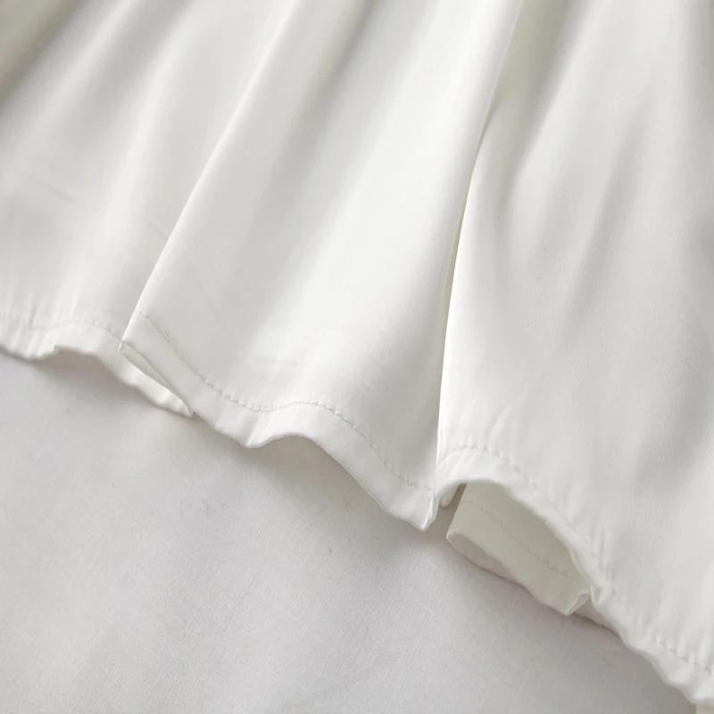 

Satin Summer Ladies And Women'S White Nightdress Chinese Opera Actress Printing Sleepwear Elegant Lingerie Leisure Dressing Gown