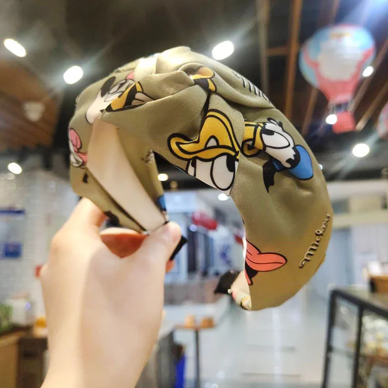 Дисней Микки Минни Утка повязки для волос мультфильм женщины тюрбан широкий