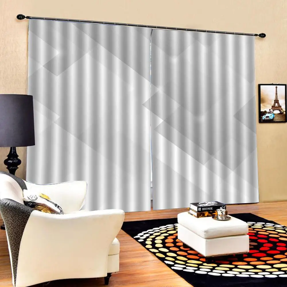 Креативные геометрические шторы с изображением минималистичные простые полосы
