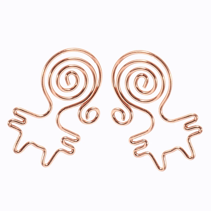 

Rose Gold 8pcs/box Kawaii Cat Paper Clips Bookmark Planner Tools Scrapbooking Tools Binder Paper clip