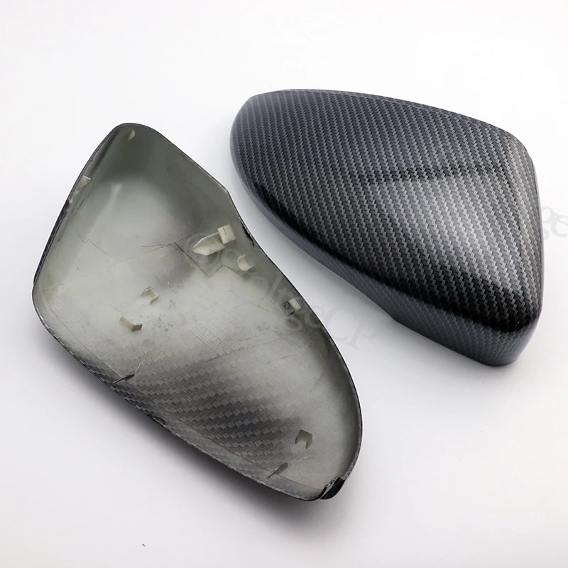 high quality for volkswagen vw beetle cc eos passat jetta scirocco full replacement carbon fiber look mirror cover side caps free global shipping