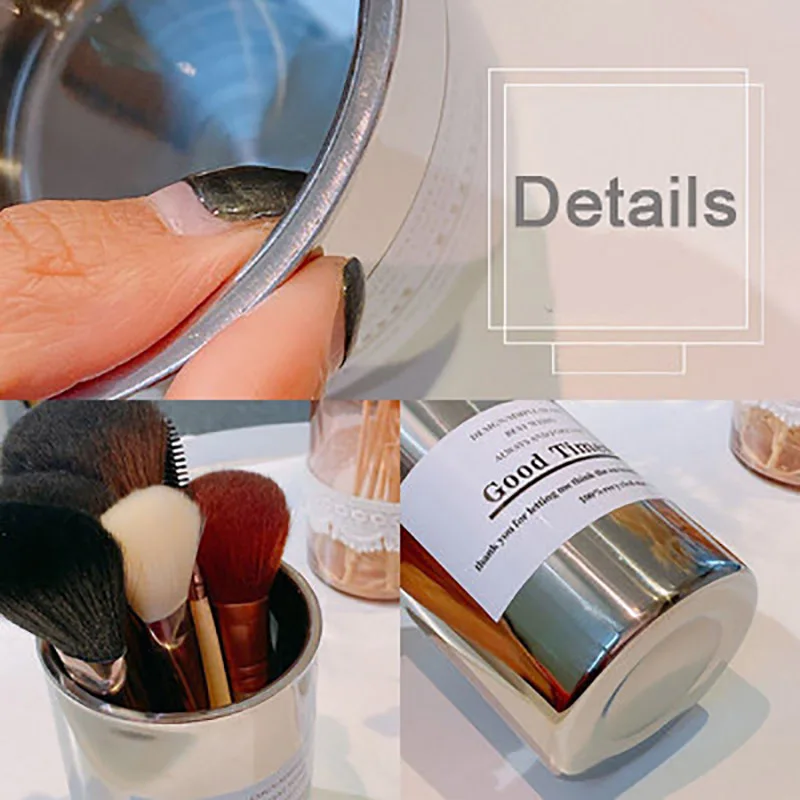 Держатель кистей для макияжа из нержавеющей стали инструменты органайзер стола