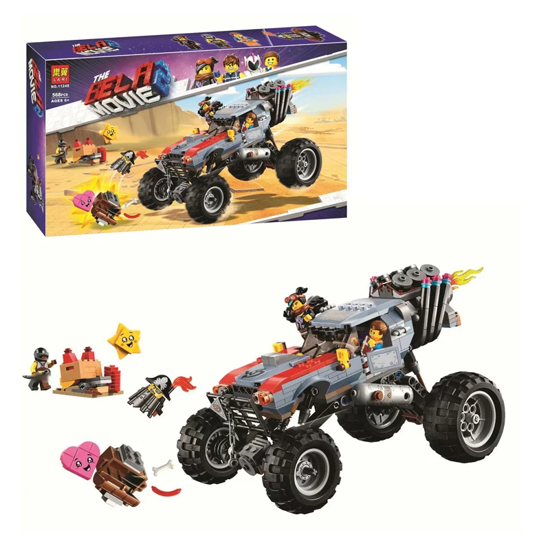 568 шт фильм 2 серии 70829 Эммет и Lucy's Escape Buggy Модель Строительный Блок игрушка для