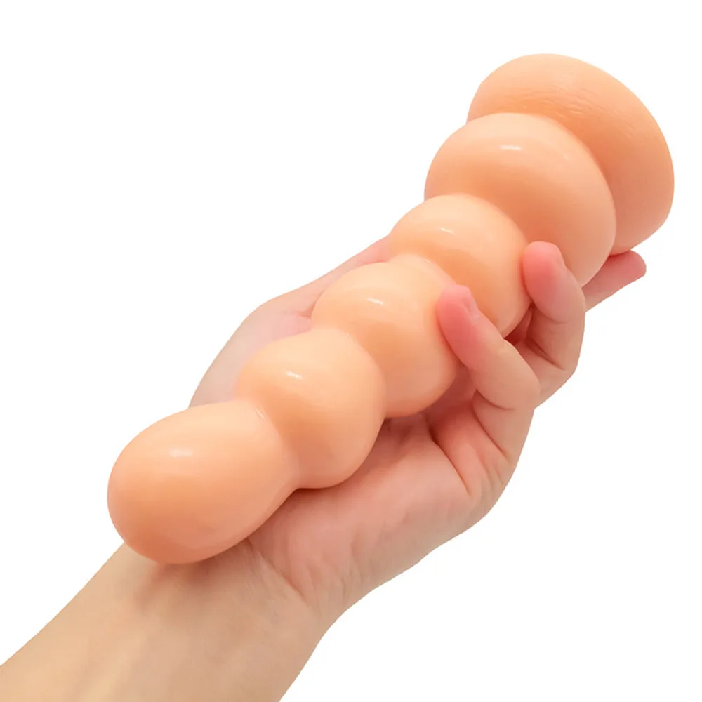 Анальная пробка 17 см большие анальные шарики на присоске интимные игрушки для