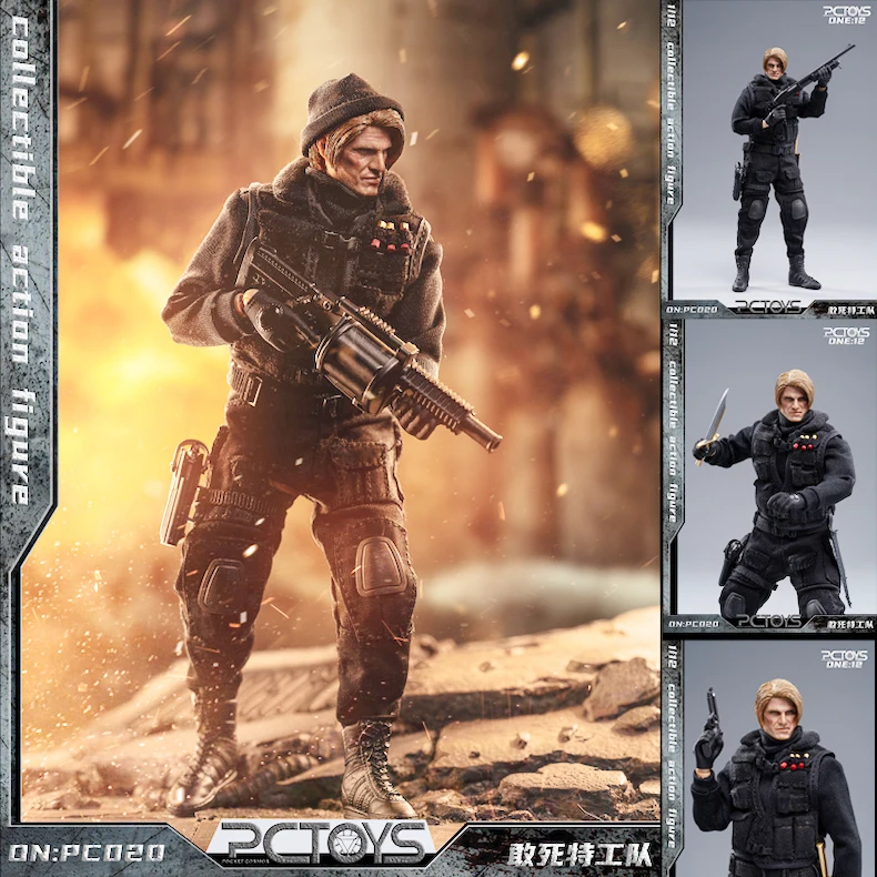 

IN STOCK PCTOYS PC020 1/12 Scale Lundgren Figure Model 6'' Full Set Male Soldier Action Doll Toy for Collection