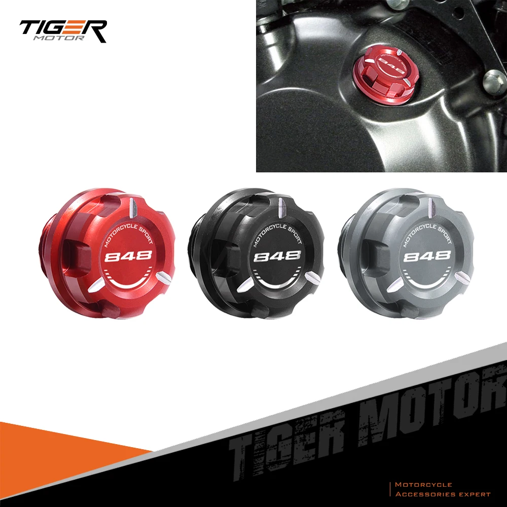 

For Ducati 848 2008-2013 Motorcycle Engine Oil Cap Bolt Screw Filler Cover