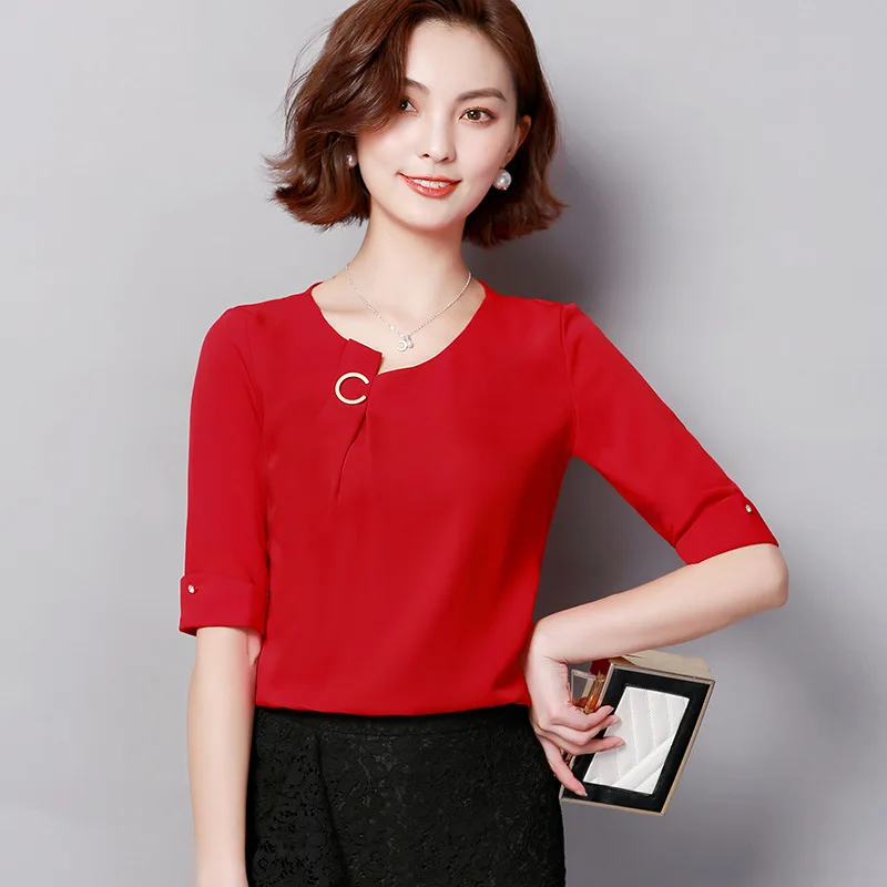 

2020 Women Shirt Top Short Sleeve Top Cotton