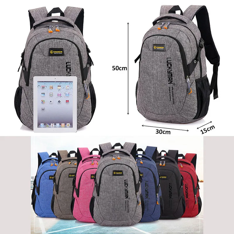 

Unisex School Bag Waterproof Nylon Brand New Schoolbag Business Men Women Backpack Polyester Bag Shoulder Bags Computer Packsack