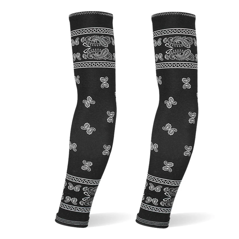 Летняя охлаждающая манжета на руку с принтом кешью и орехом наружная Защита от