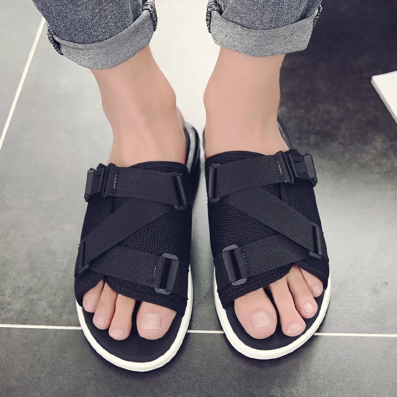

Men Rubber Sandal Slip On Sandals Men Summer Mens Walking Samool Shoes Sandalia Masculina De Praia In Men's Slippers