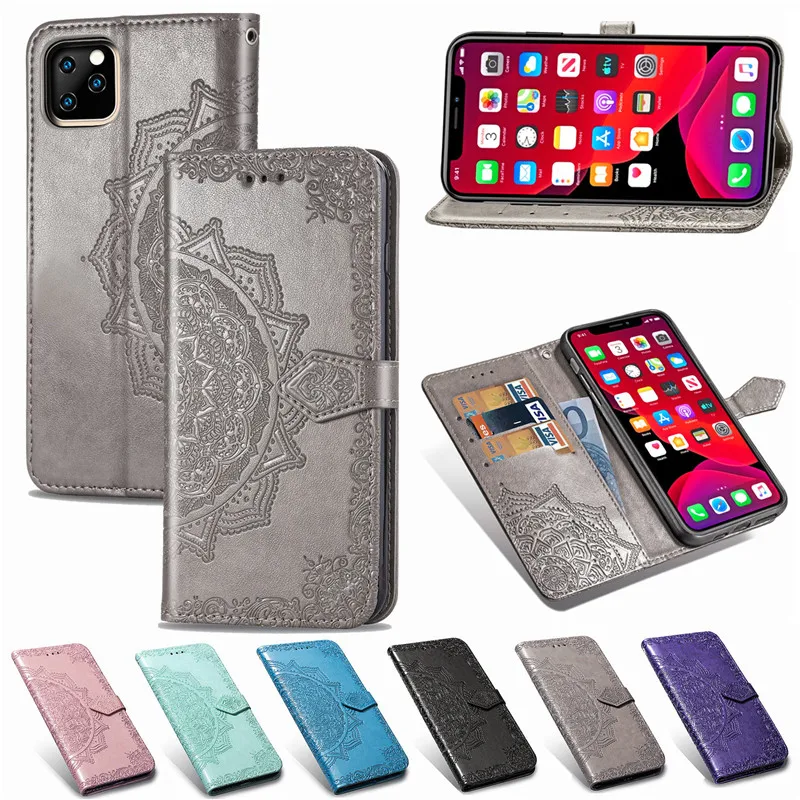 Чехол-книжка из искусственной кожи для iPhone 11 Pro флип-чехол с держателем карт