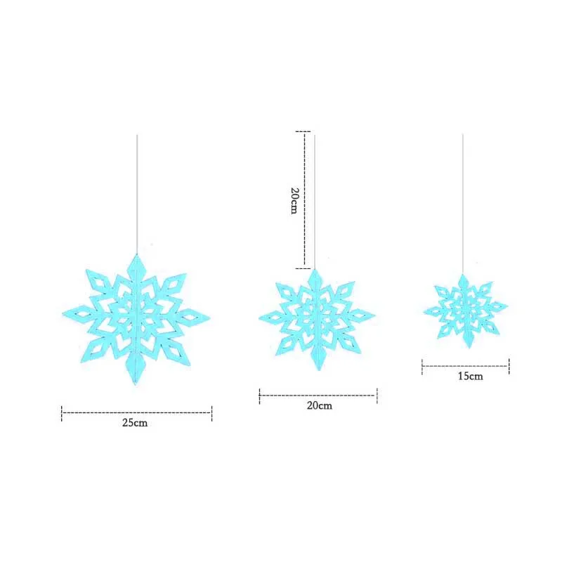 6pcs pendant 5 Natal Merry Christmas Висячие белые снежные фольга Swirl баннер гирлянда Рождественские украшения для дома новогодние вечерние Navidad Kerst - Цвет: 6pcs pendant 5